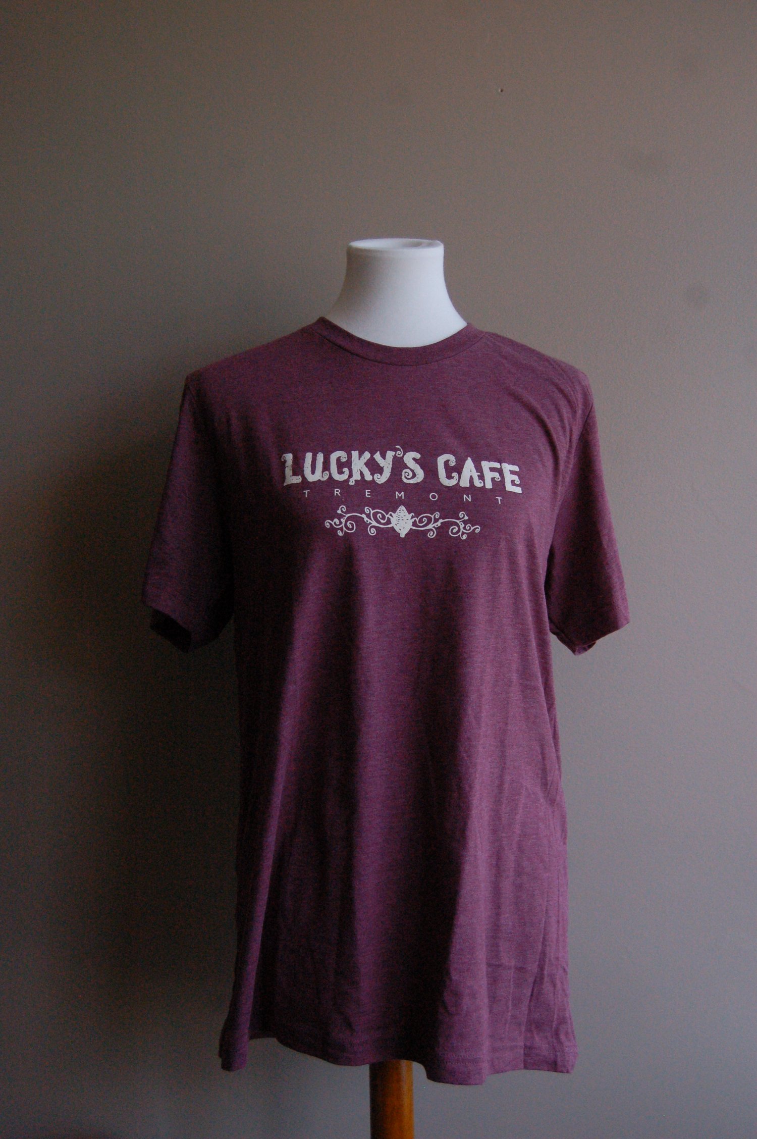 Image of Lucky's New Light T-Shirt (Purple/Maroon) 