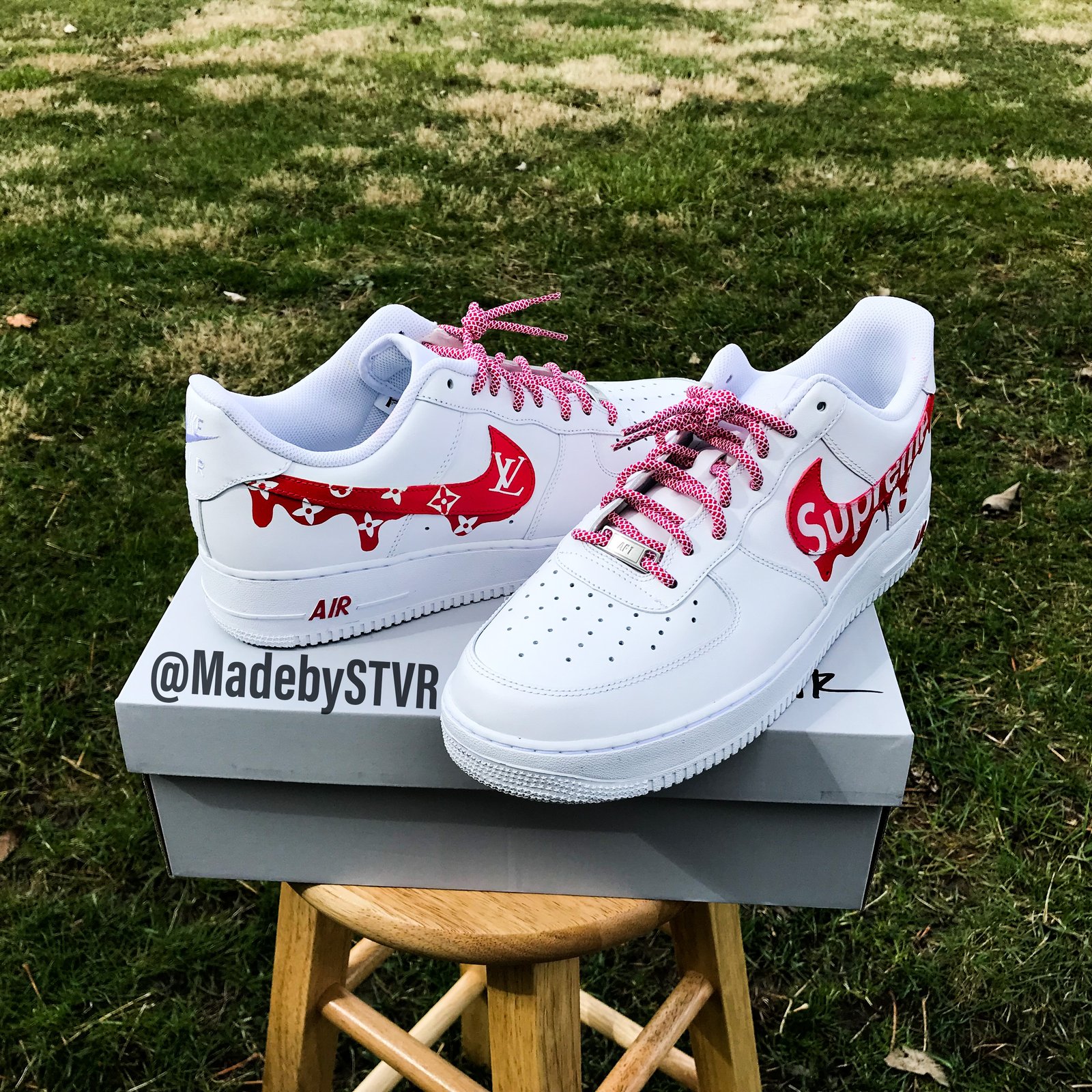 louis vuitton supreme air force 1