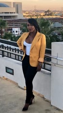 Image of Casual Button Up Blazer- Mustard