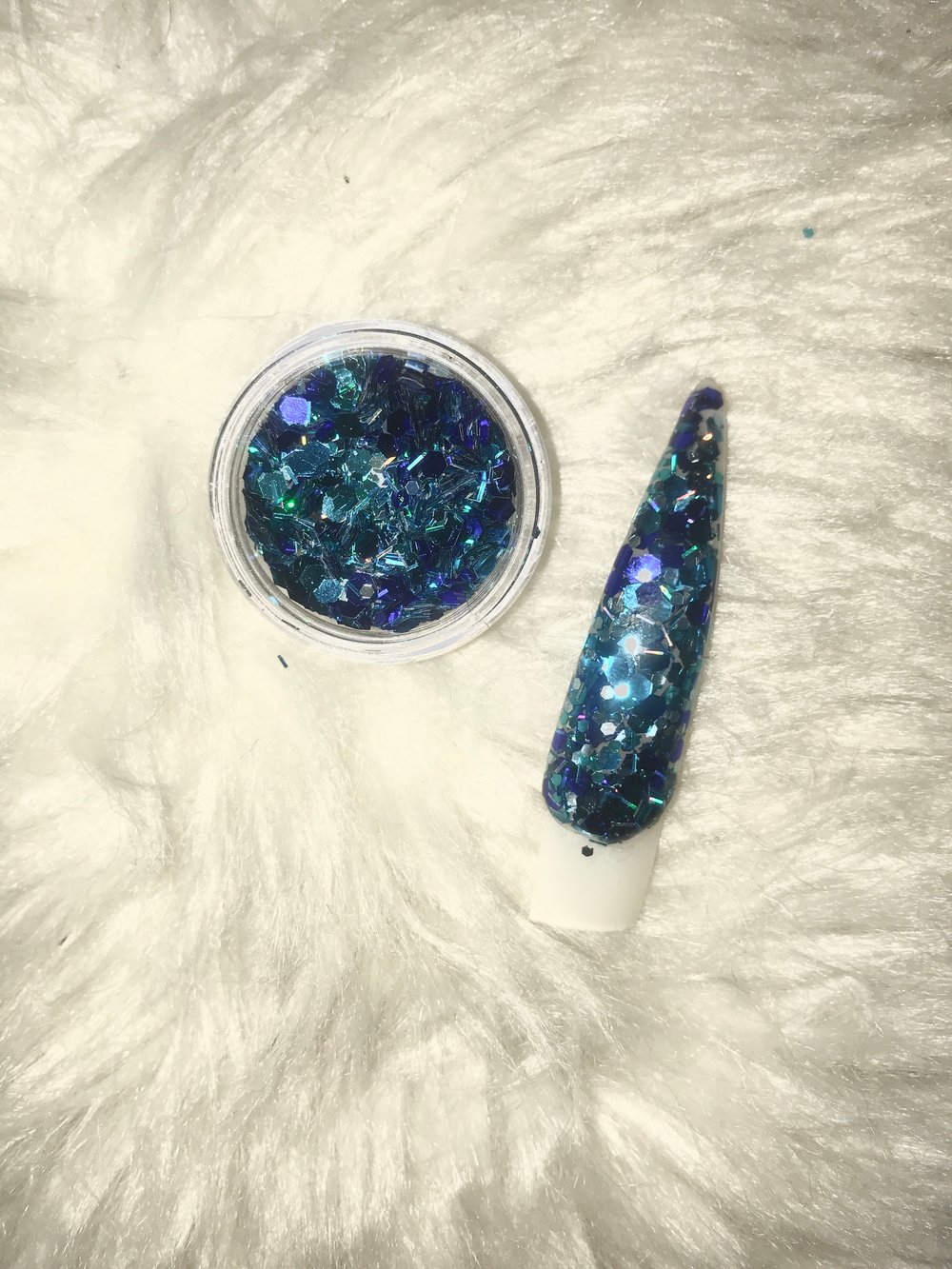 Image of Royal Blue Glitter pot