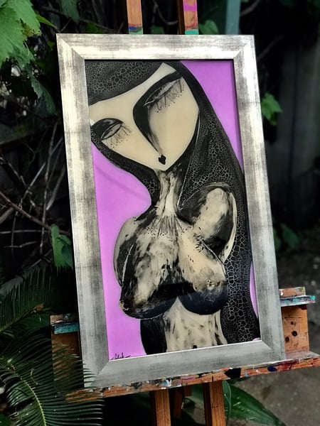 Image of “Pick up sticks” 79cmx 42cm Original Painting