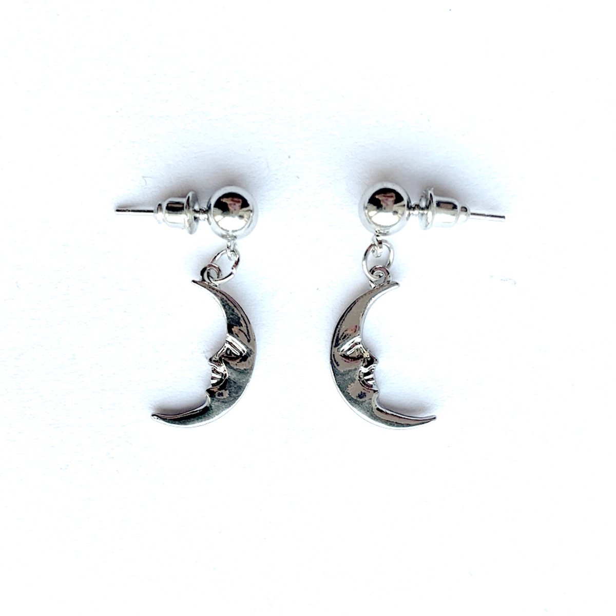 Man in the moon stud earrings | ☽ ShopMoonChild