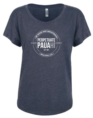 Image of Perpetuate Pauahi Women's (Vintage Blue) Shirt