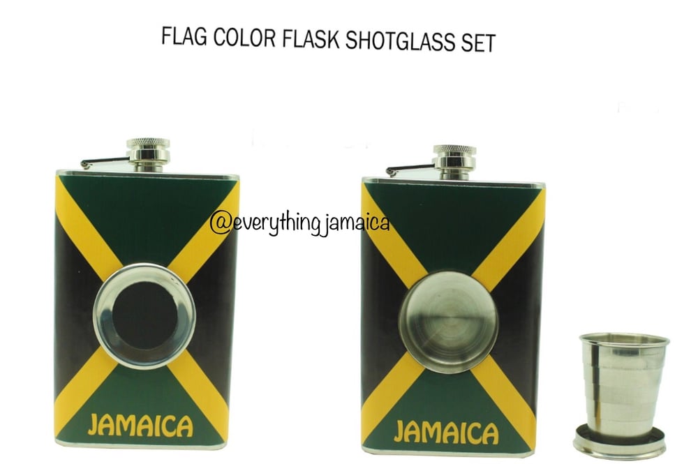 Jamaican and OneLove Rasta Flask 