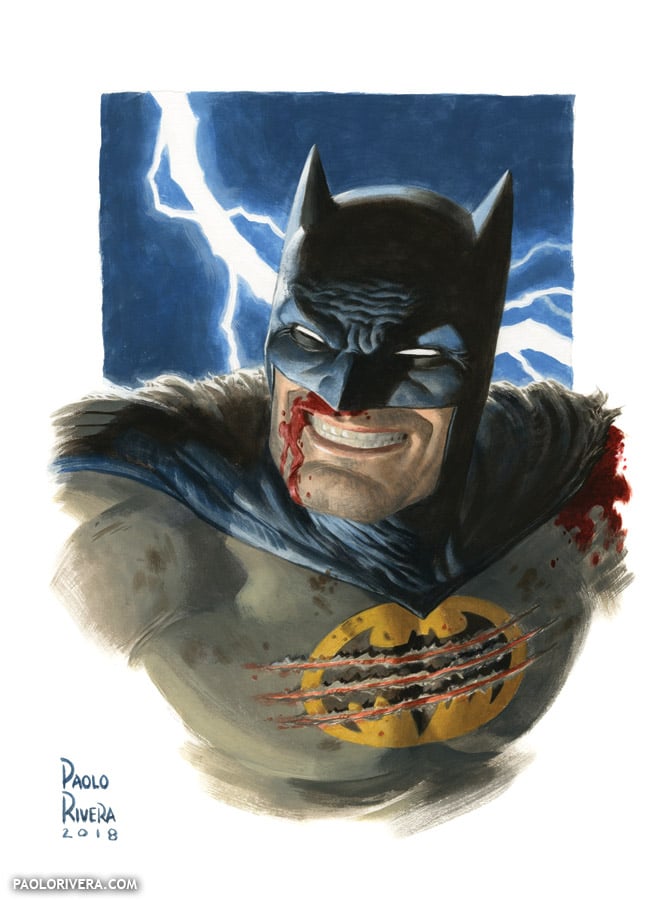 BATMAN THE DARK KNIGHT RETURNS print Paolo Rivera