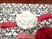 Image of ROCK BOTTOM BLOWOUT Rosette on Pattern elastic headband