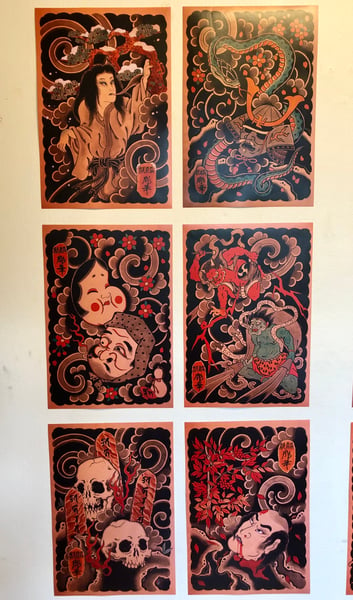 Image of Set prints 1, 6 sheets