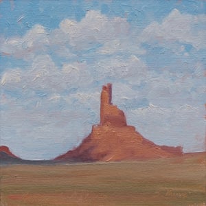 Image of Red Rock and Clouds