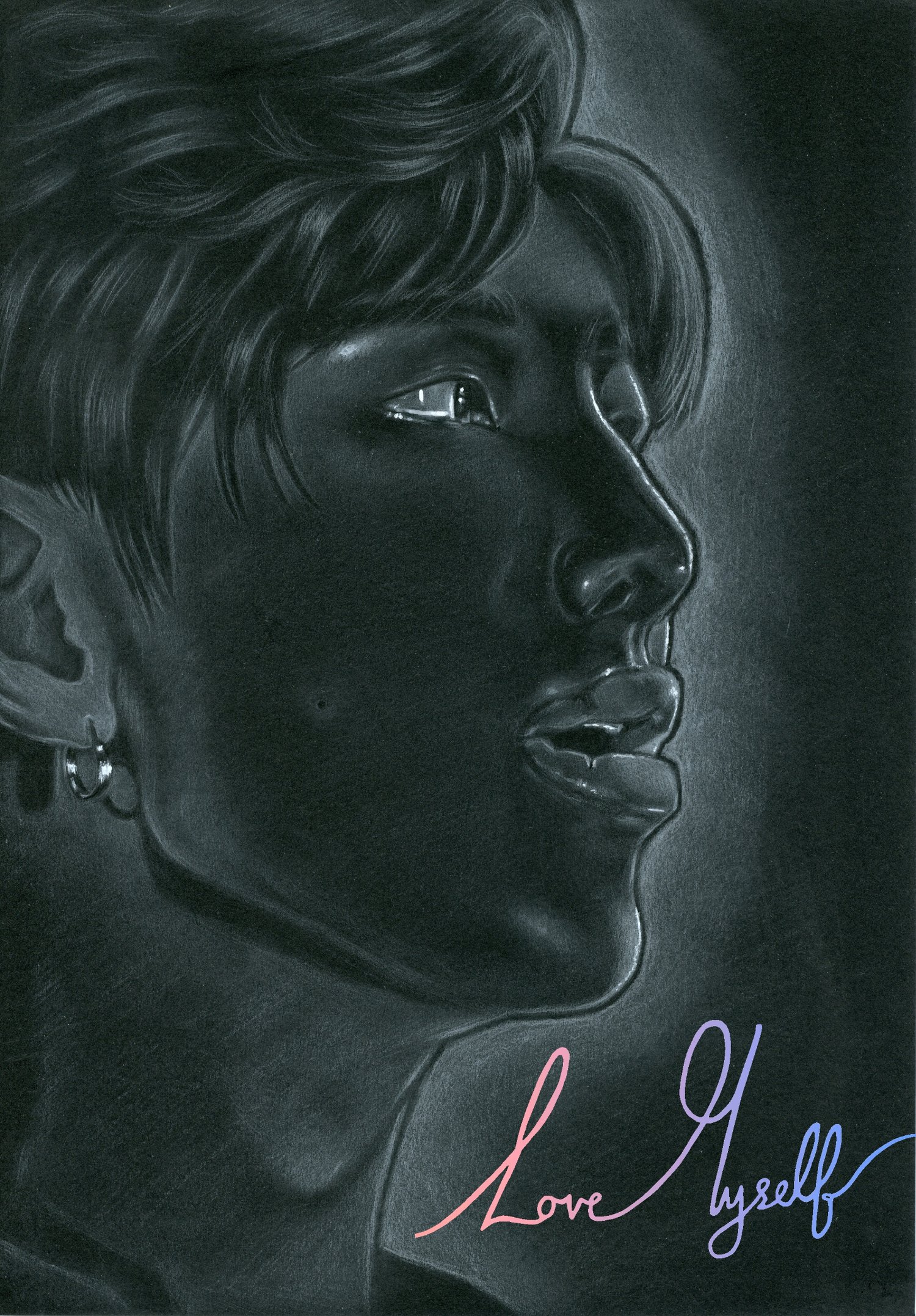 Image of LOVE MYSELF Portrait WITH LOGO