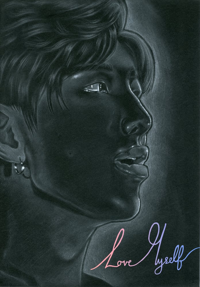 Image of LOVE MYSELF  Portrait WITH LOGO