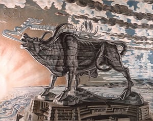 Image of Stanislav Szukalski: The Lowing Ox for Wolin Print