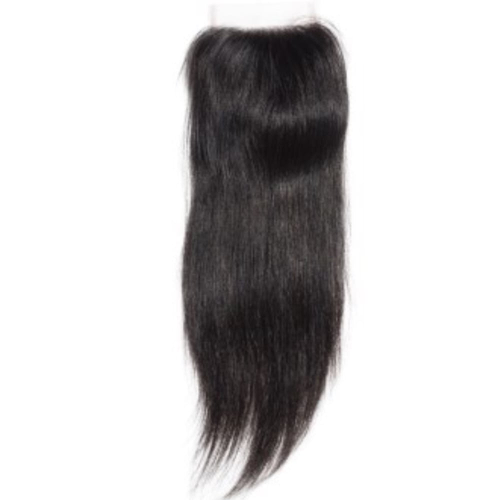Image of Brazilian Straight  4xx4 Closure