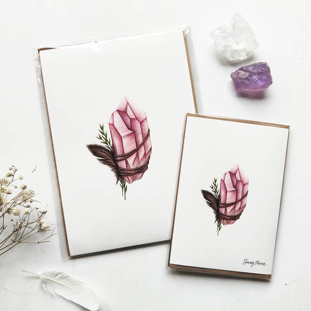 Image of Amethyst Crystal - Fine Art Giclée Print