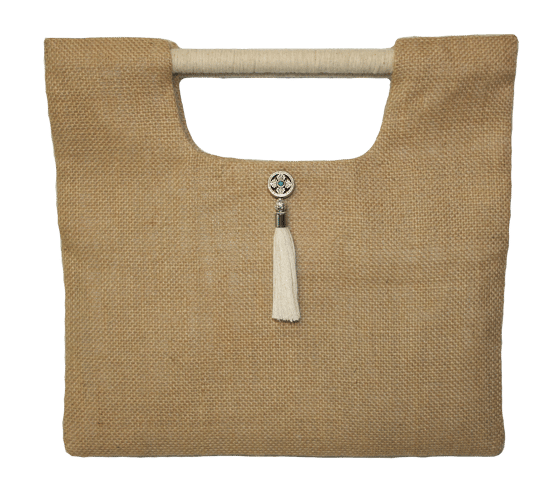 Image of Square Tote w/Wood Handles