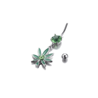 Pot Leaf Belly button rings!!