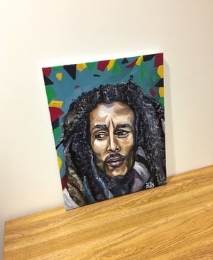 Image of Original Bob Marley Oil Painting 🔴SOLD