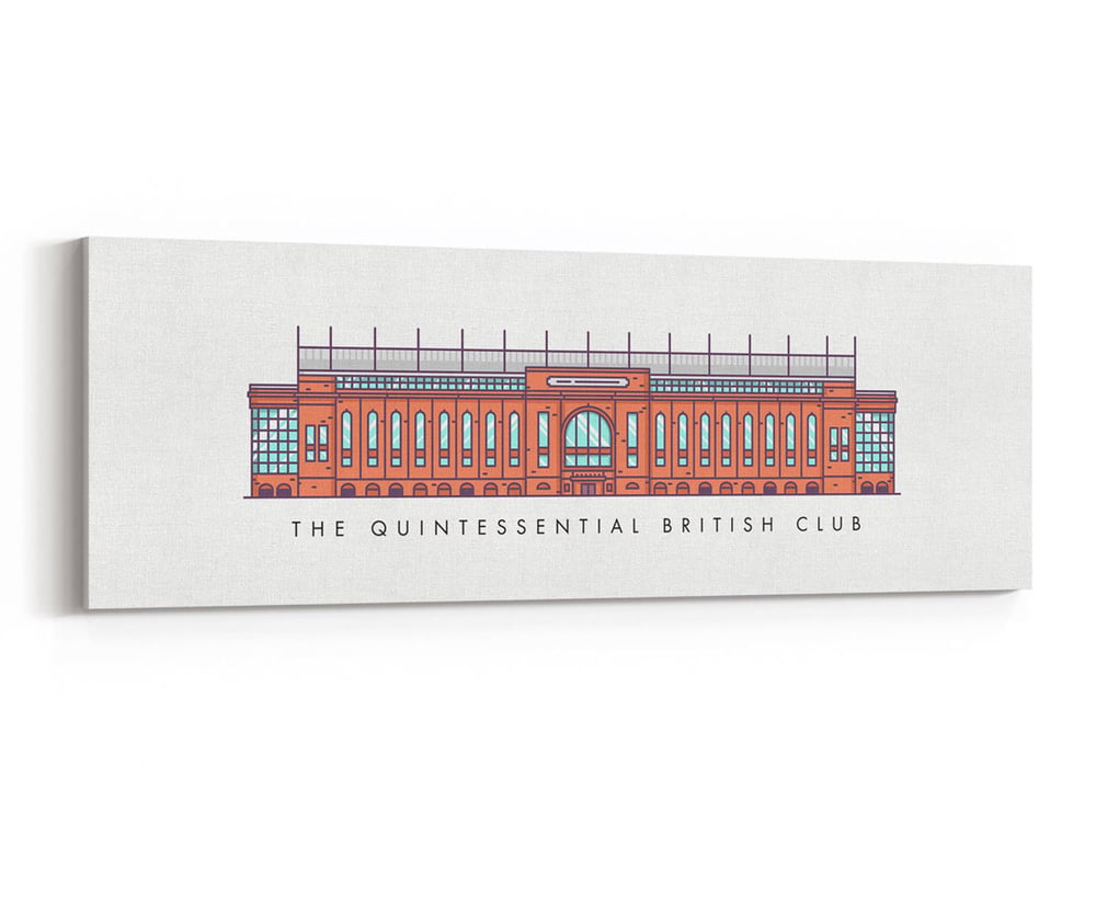 Image of The Quintessential British Club - Ibrox Main Stand Canvas
