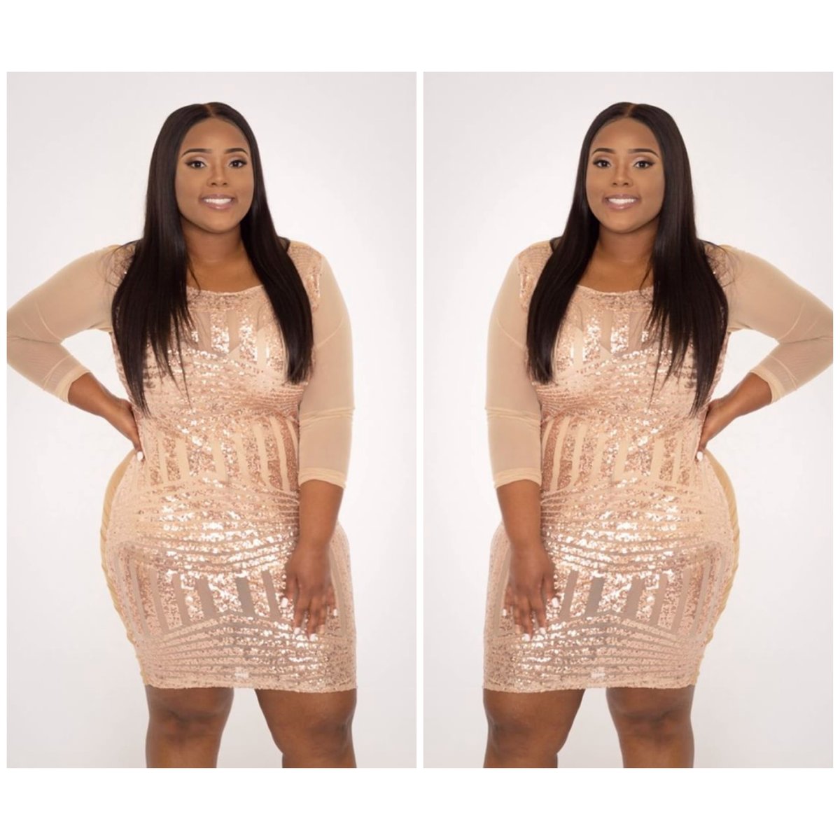 plus size glitter