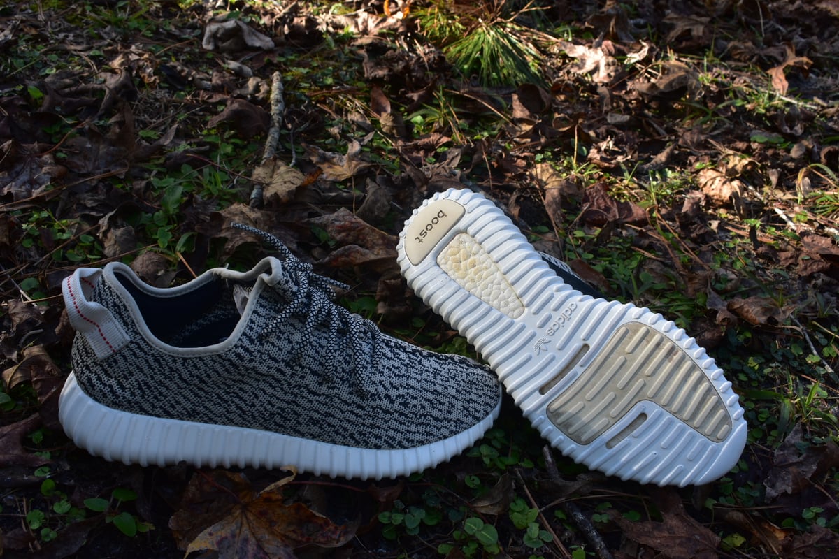 Image of Yeezy V1 “Turtle Dove” Sole Paint Mix