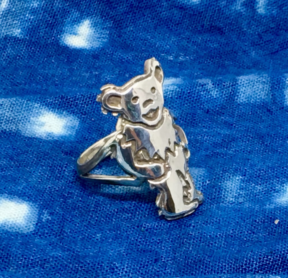 Image of Standing Bear Ring Cast In Sterling Silver