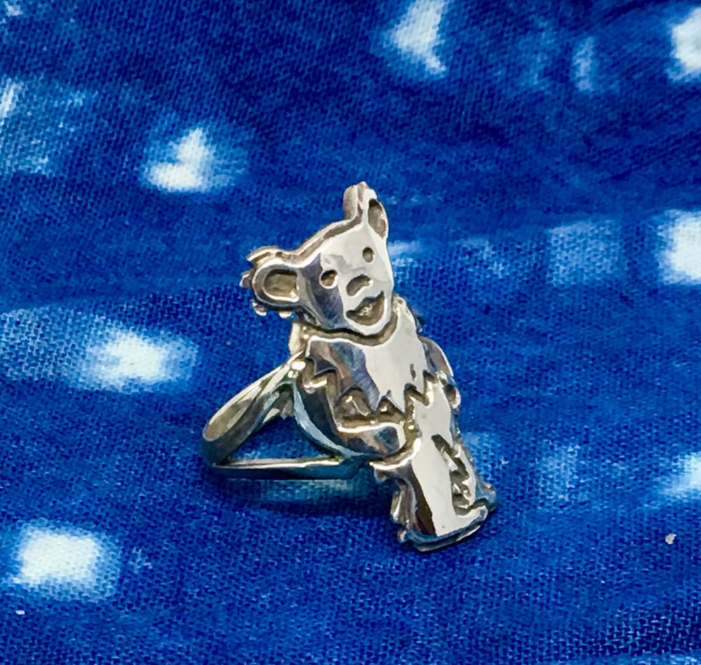 Image of Standing Bear Ring Cast In Sterling Silver