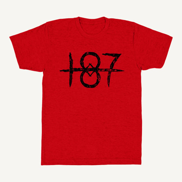 Image of 187 Logo Tee (RED)