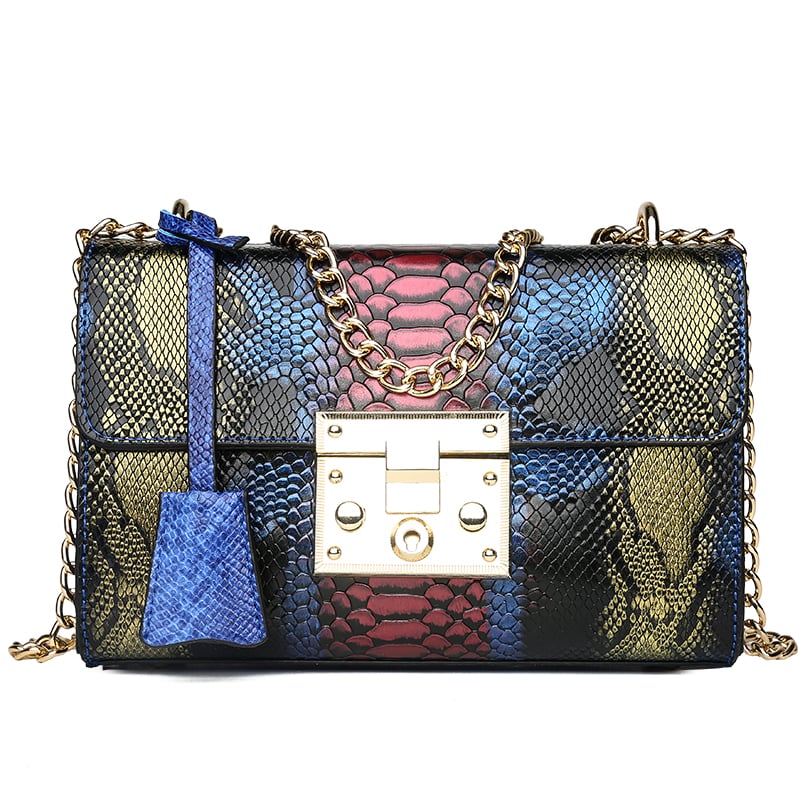 Image of 'SO CHIC' PYTHON HANDBAG 