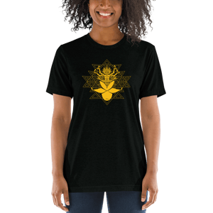 Image of "Ascending Pineal Being" Unisex Triblend Short Sleeve T-Shirt Lightweight ,Durable, comfy and soft  