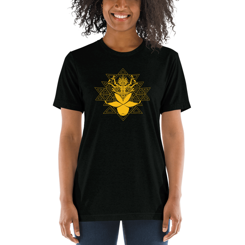 Image of "Ascending Pineal Being" Unisex Triblend Short Sleeve T-Shirt Lightweight ,Durable, comfy and soft  