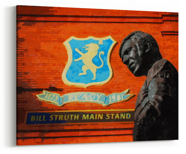 Image of Ibrox Stadium - Bill Struth Main Stand - John Greig Statue