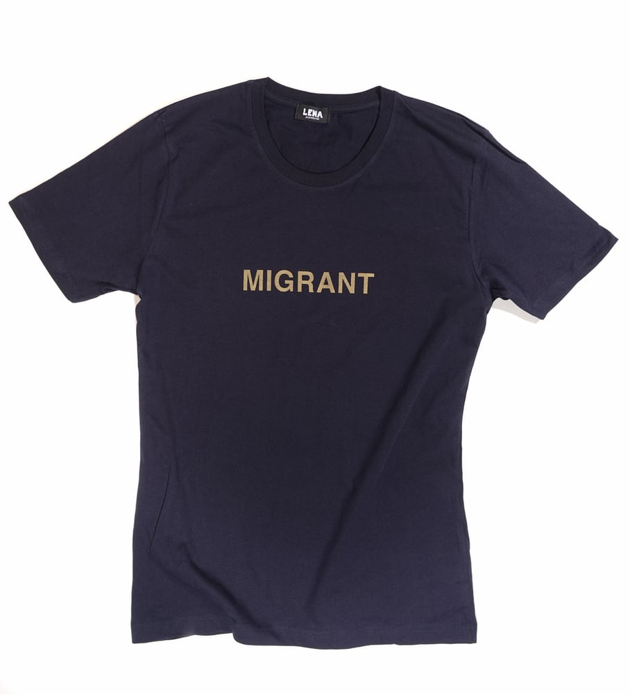 Image of Männer T-Shirt MIGRANT navyblau oder hellgrau