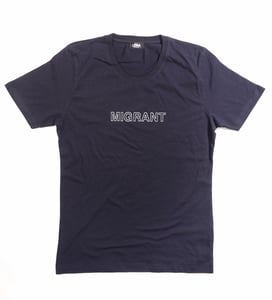 Image of Männer T-Shirt MIGRANT navyblau