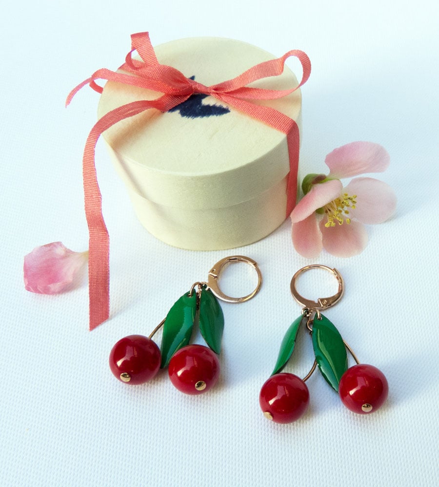 Image of Les Cerises - Boucles Deluxe Edition - Doré Or Rose