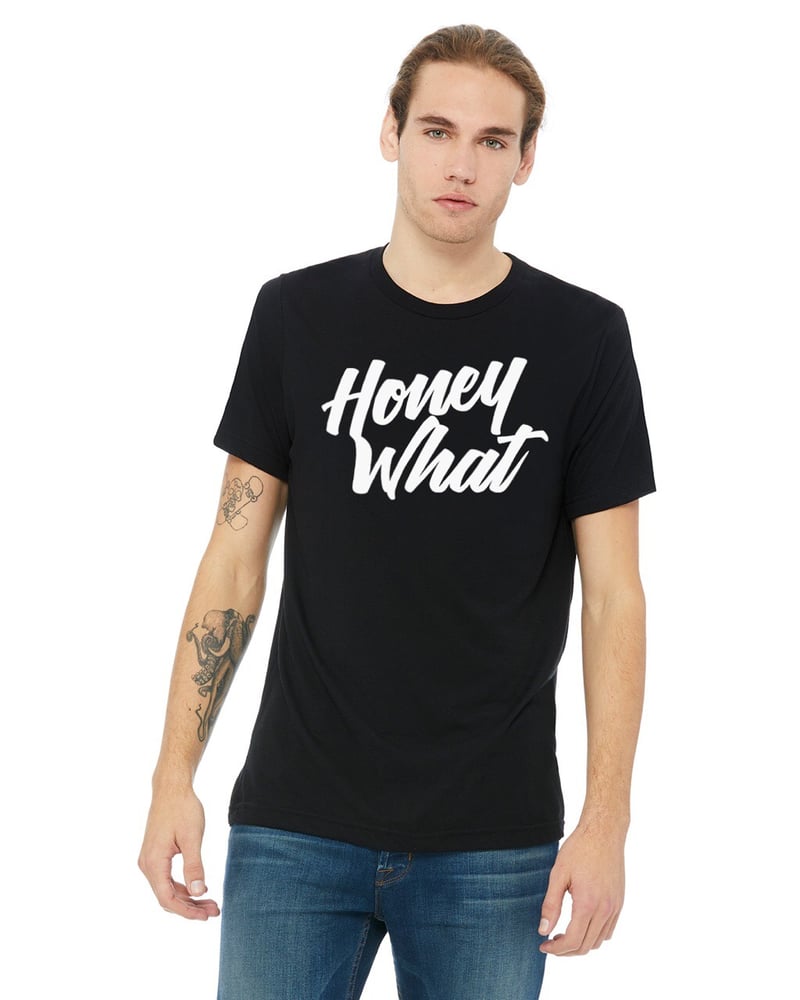Image of HoneyWhat Unisex Name Shirt (black)