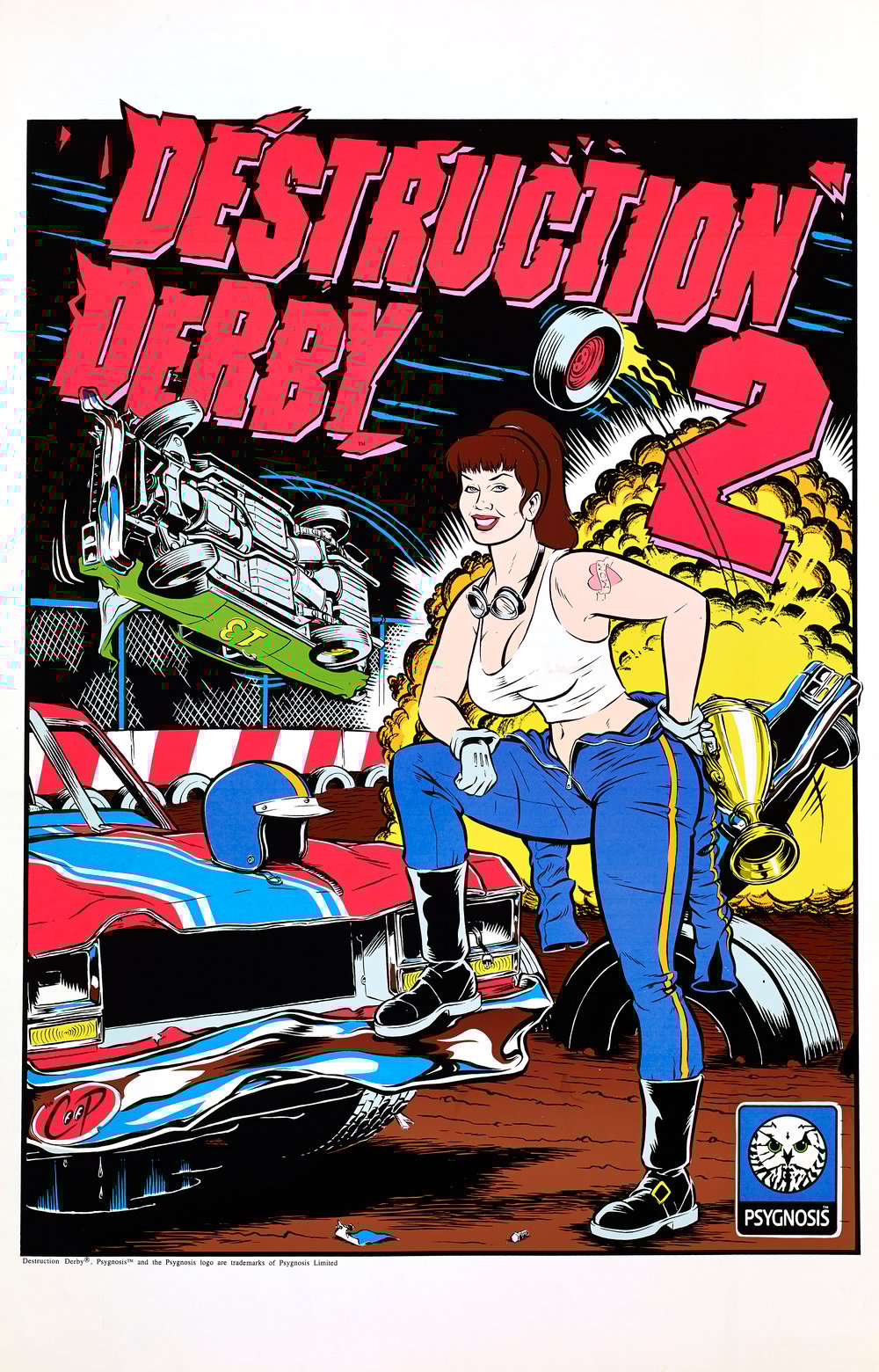 Image of DESTRUCTION DERBY 2 vintage silkscreen print