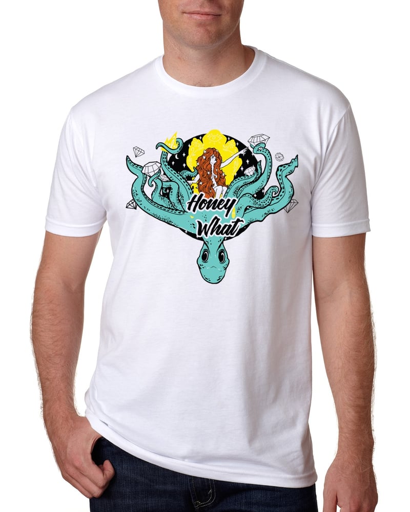 Image of Krakenpus Unisex Shirt (white)