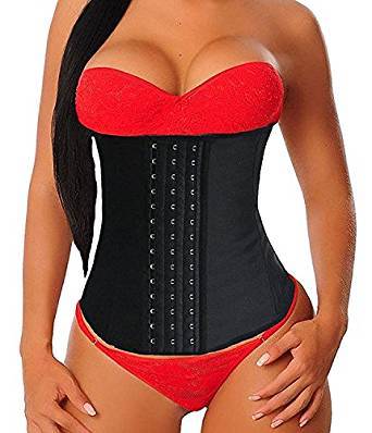 Image of Women's Underbust Latex Sport Girdle Waist Trainer Corsets Hourglass Body Shaper 