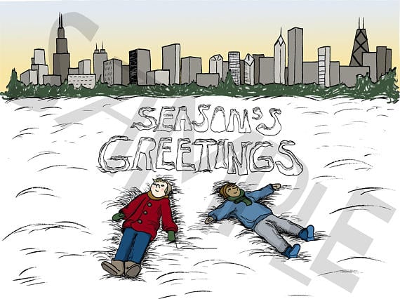 Image of Chicago Season's Greetings Holiday Card 