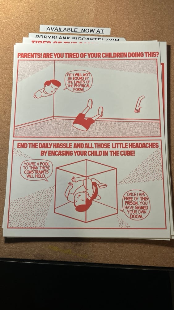 Image of kid cube print