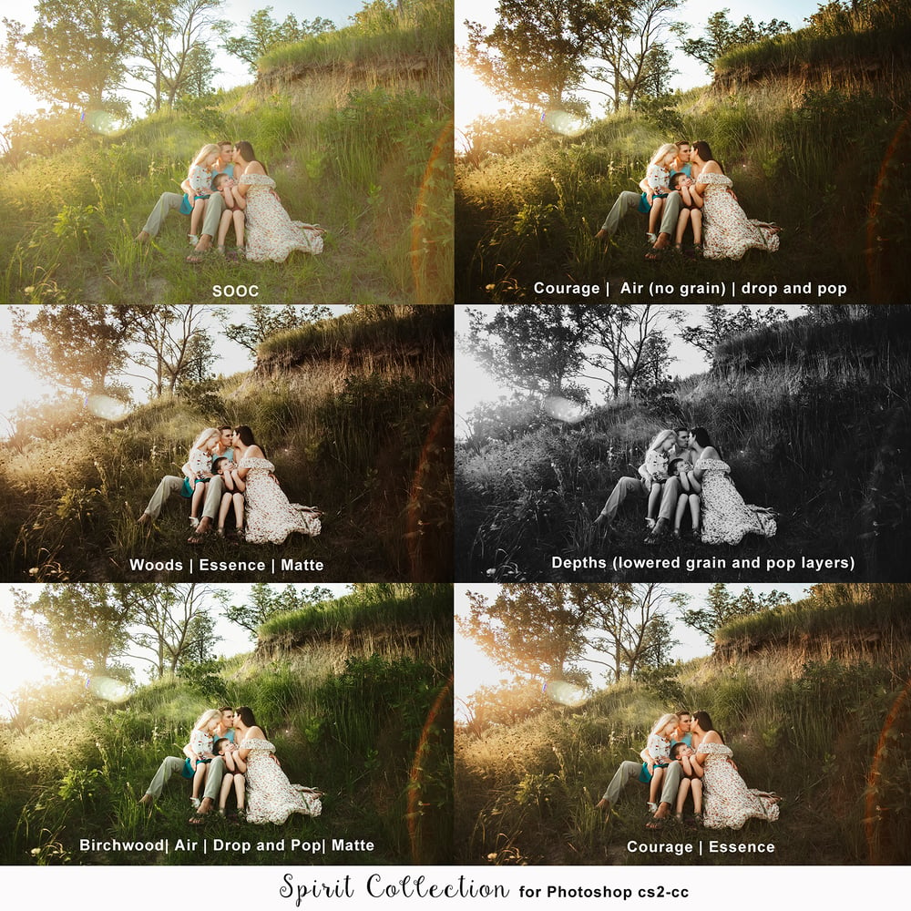 Image of Spirit Collection - Action set for Photoshop Cs2-Cs6 & cc