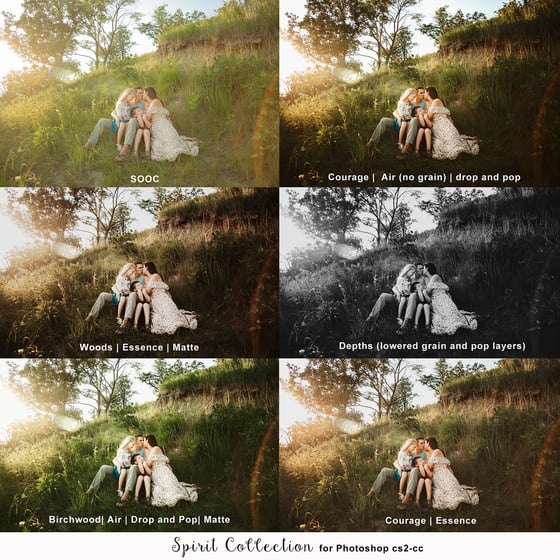 Image of Spirit Collection - Action set for Photoshop Cs2-Cs6 & cc