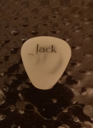 Image of Guitar pick used during second album recording