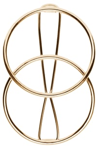 Image of SPICA hair barrette gold plated sterling silver