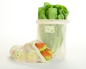 Image of Set of 4 Organic Cotton Produce Bags