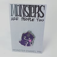 Purple Monster Enamel Pin