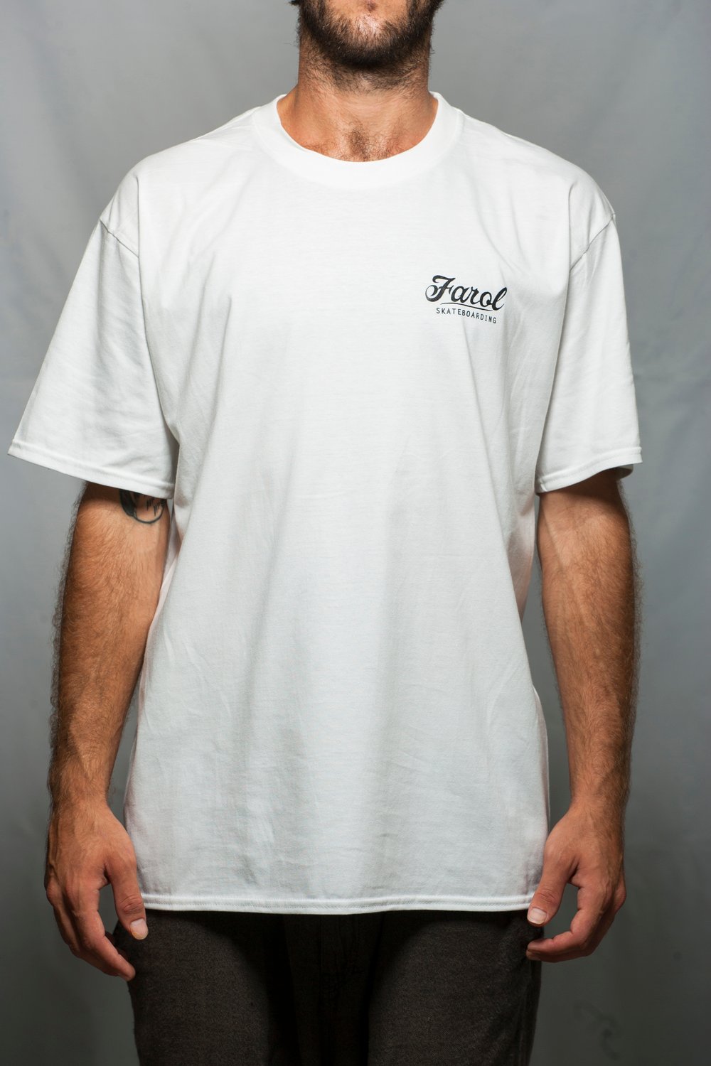 Image of Farol White Logo Tee