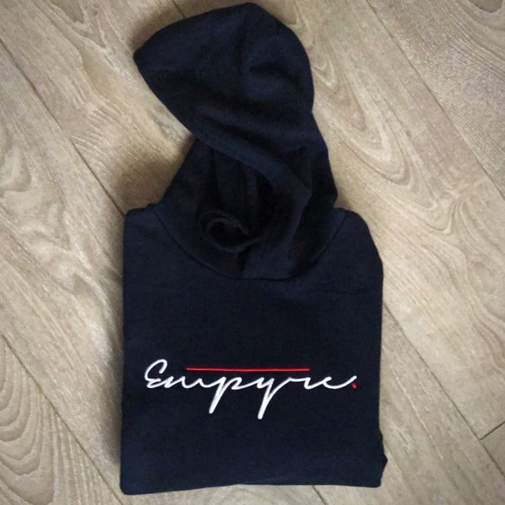 Image of NVY x RED Hoodie | Embroidered Signature Logo