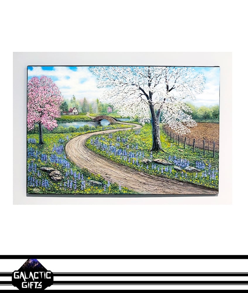 Image of Henry Lobo "Spring Time" Acrylic Painting