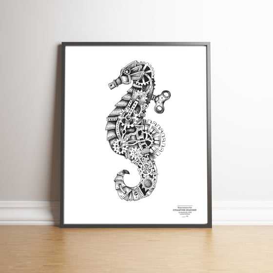 Image of Steampunk Seahorse Limited Edition Print