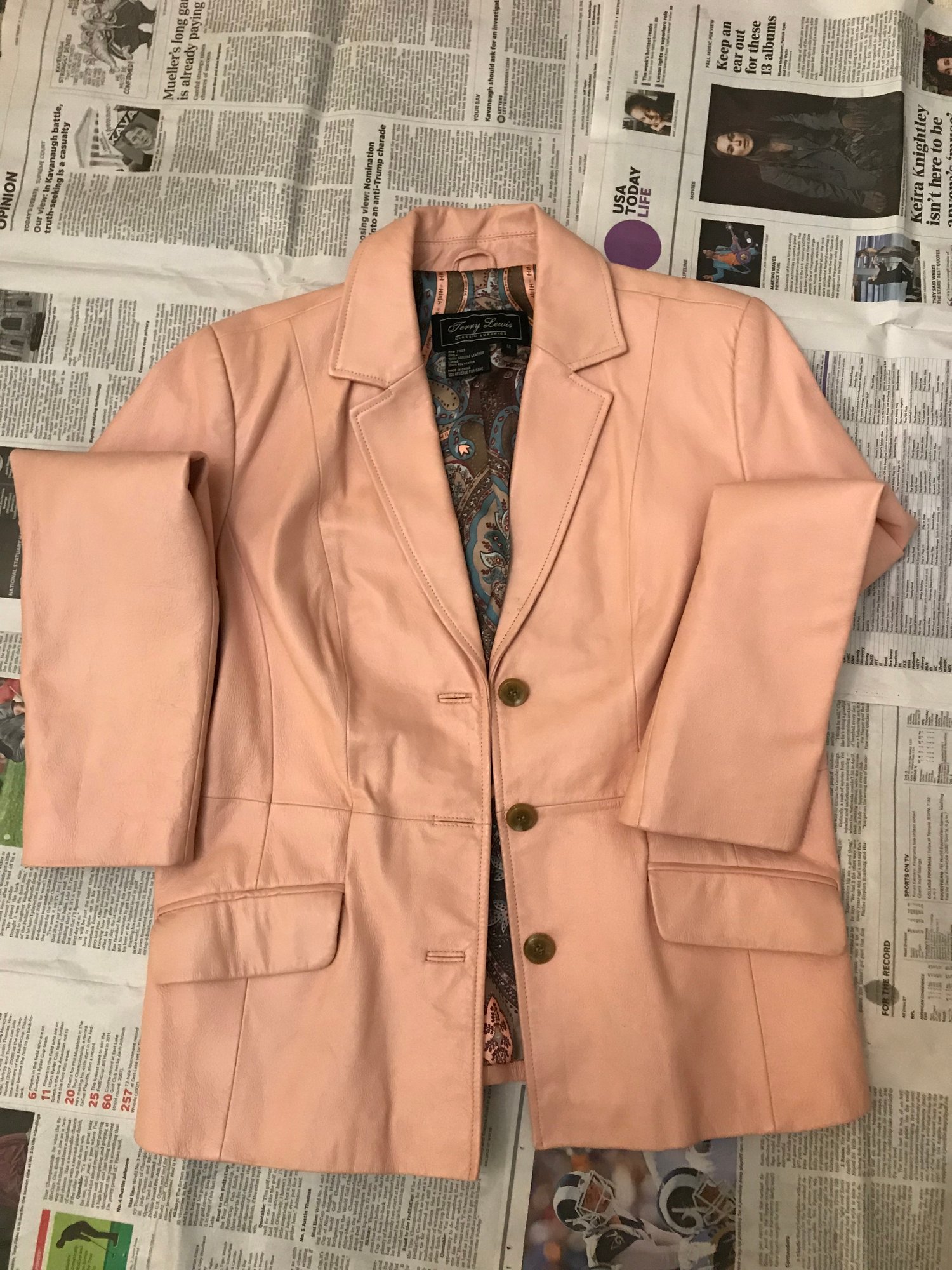 Image of Ladies Jerry Lewis Classic Luxuries Leather Jacket - M